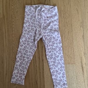 Zara size 2-3 years Cheetah print heart pants